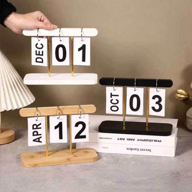 English Home Office - Calendário reutilizável com numerais em inglês,