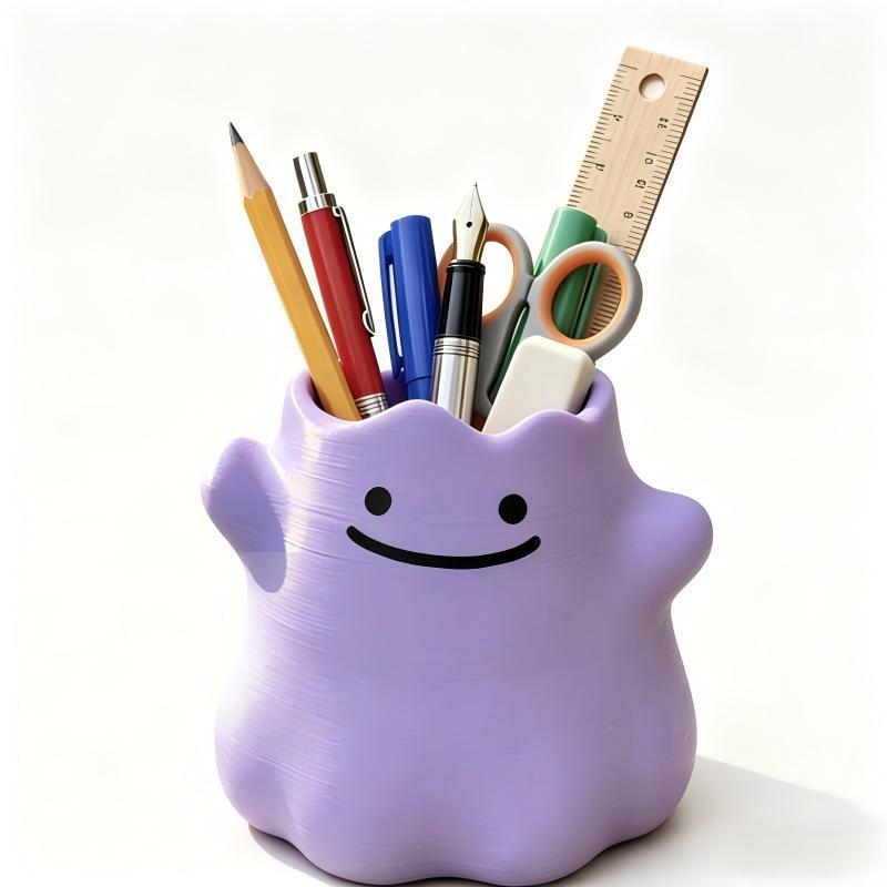 Pen Holder Organizer - Porta-Canetas Pokémon Ditto, Caixa de Armazenamento