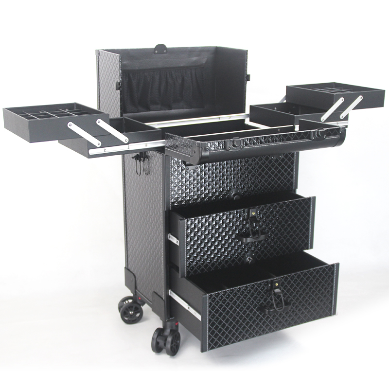 Rolling File Cart - Maleta de Maquiagem Profissional Grande com