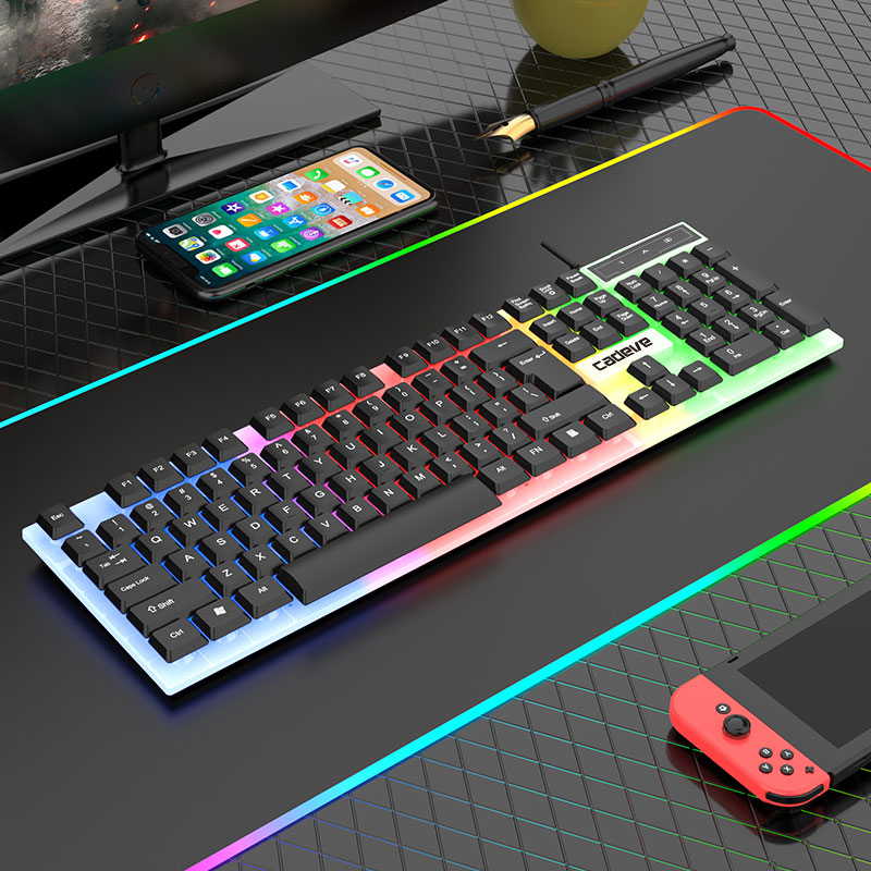 English Home Office - Teclado de Membrana USB com Fio,