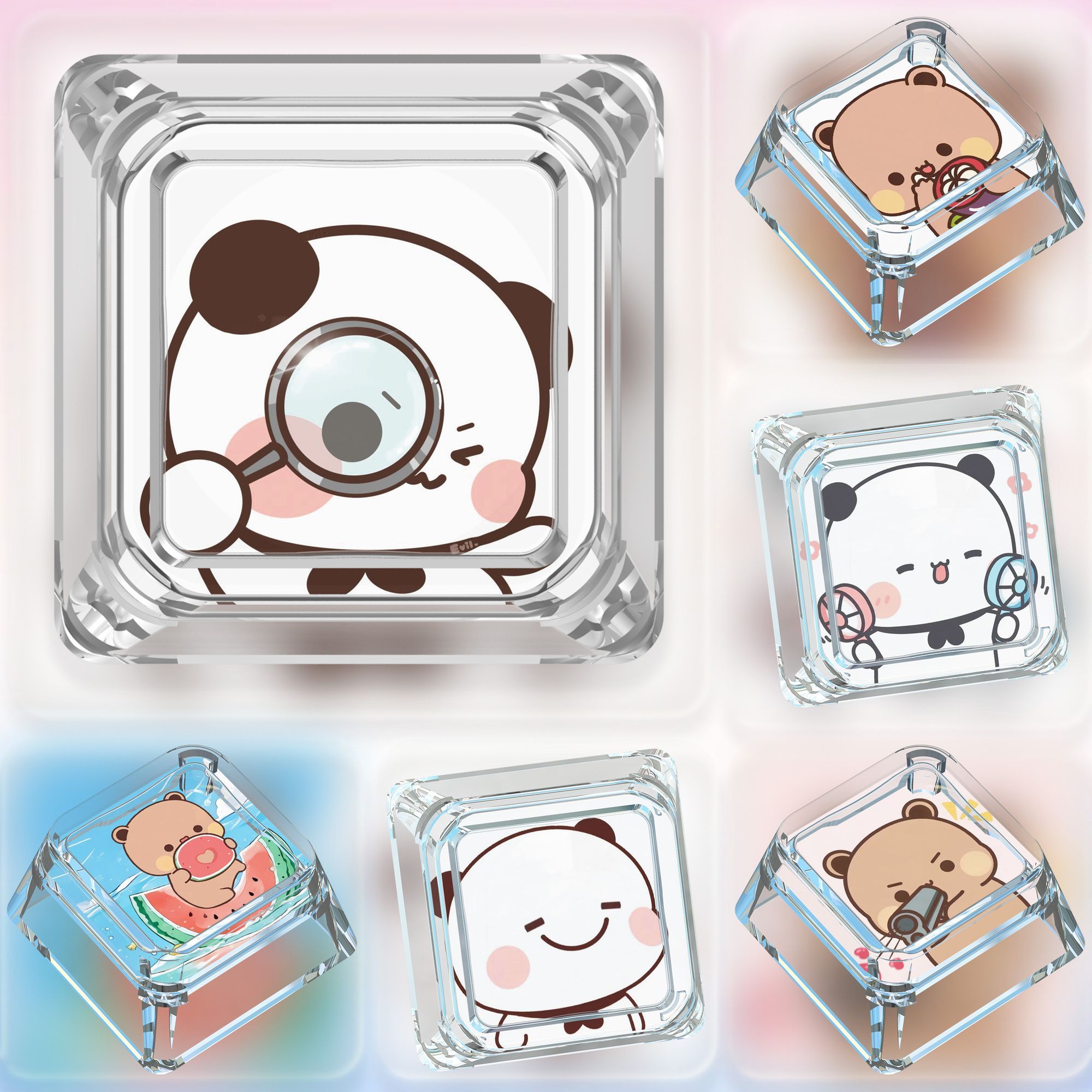 Home Office Kit - Conjunto de Teclas Personalizadas ABS Bubu