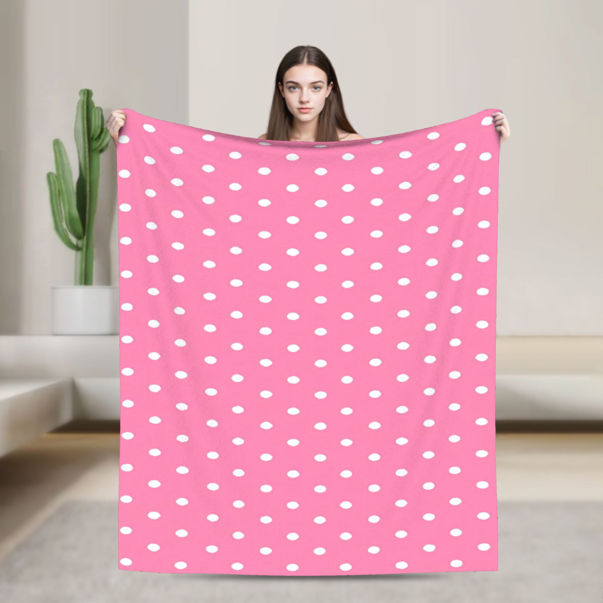 Manta de Cor Sólida Rosa Moran - Home Office Trend avaliação e preço