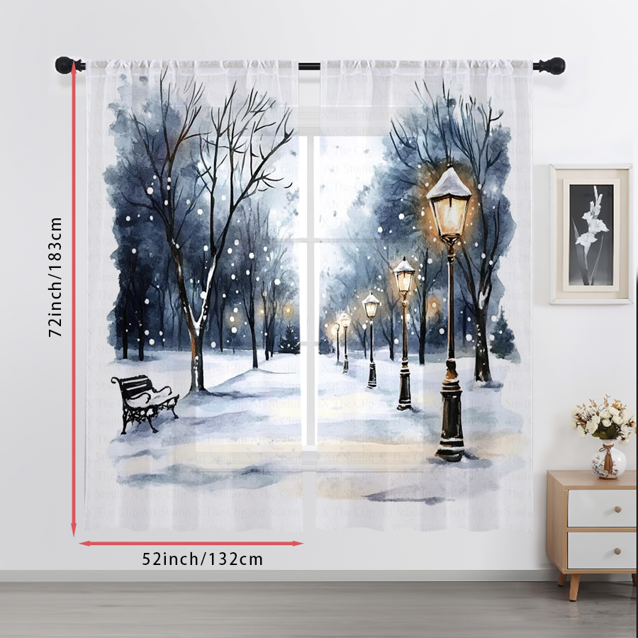 2 Peças de Cortinas Voil Trans - Home Office Lamp avaliação e preço