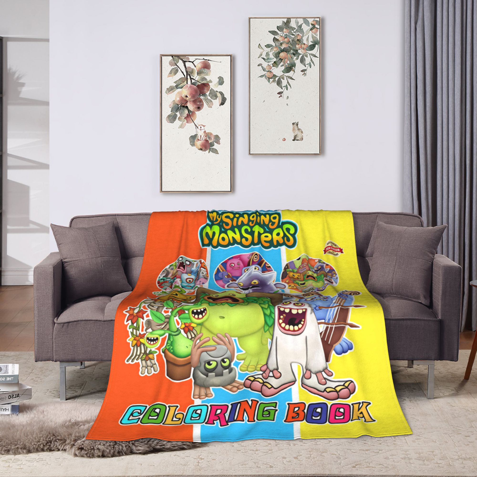 Cobertores My Singing Monsters - Home Office Trend avaliação e preço