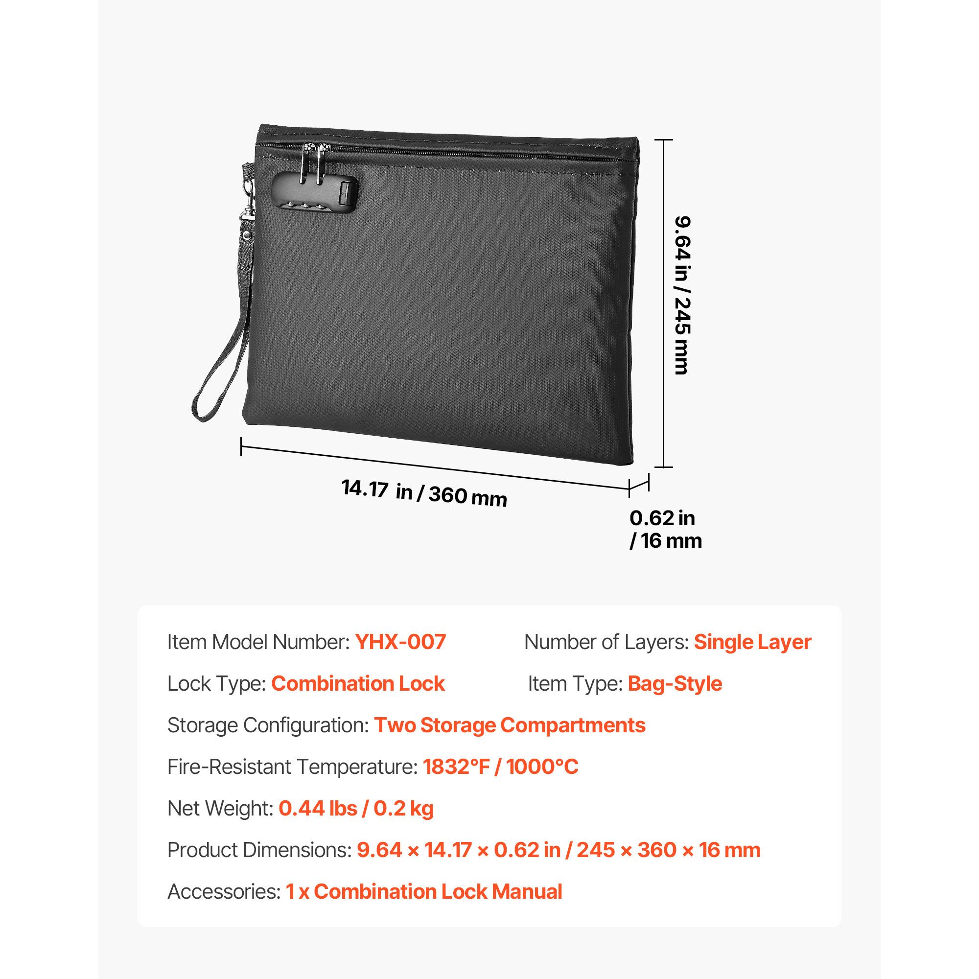 Bolsa para documentos à prova  - Home Office Passport avaliação e preço
