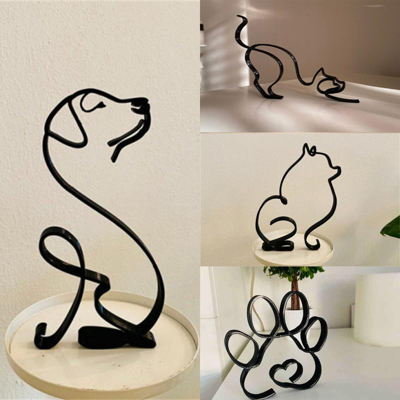 Cão arte escultura metal cão a - Home Office Freelancer avaliação e preço