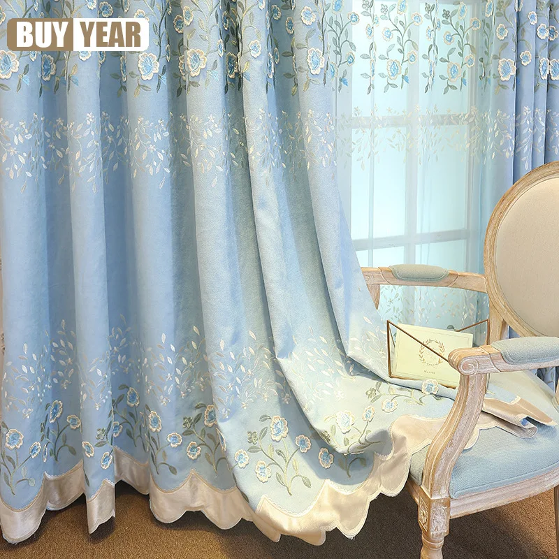 Novo vintage azul bordado jacq - Home Office Buy avaliação e preço