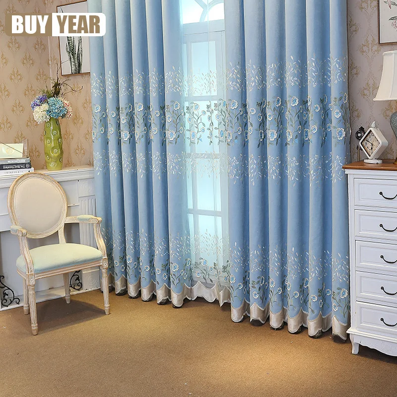 Novo vintage azul bordado jacq - Home Office Buy avaliação e preço