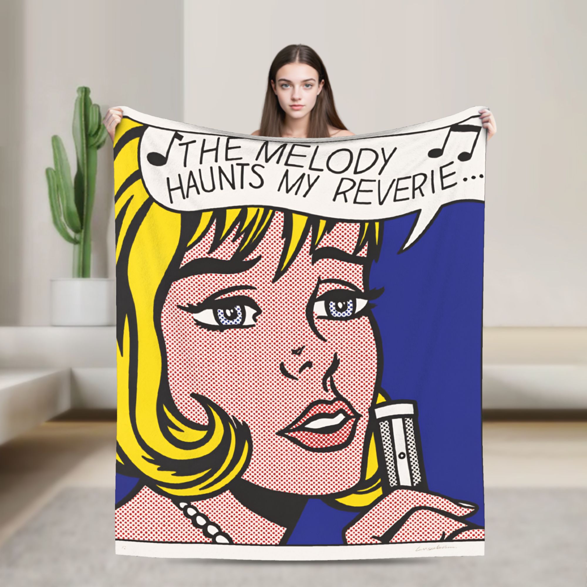 Cobertor Roy Lichtenstein Pop  - Home Office Trend avaliação e preço