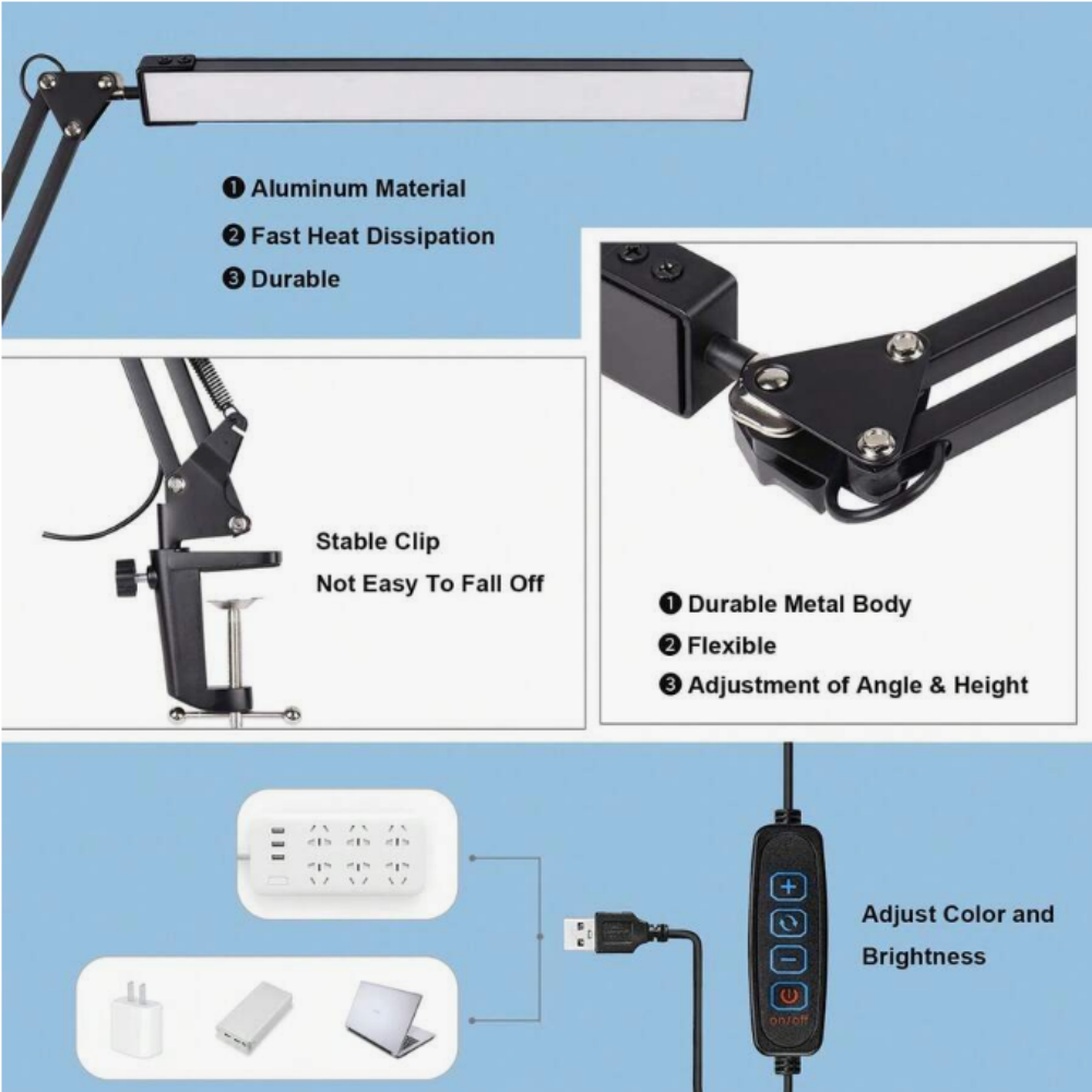 Luminária de Mesa LED para Cas - Home Office Lamp avaliação e preço